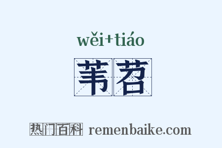 苇苕是什么意思的图片